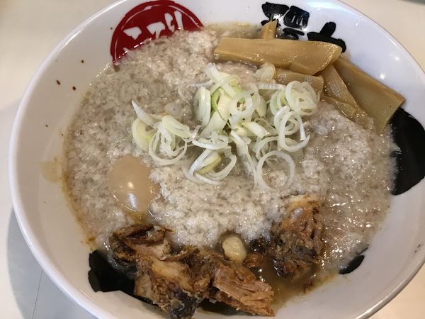 「特製870円(中麺、麺硬脂Ｗ味普通)てらっちょの日500円」@環七ラーメン てらっちょの写真