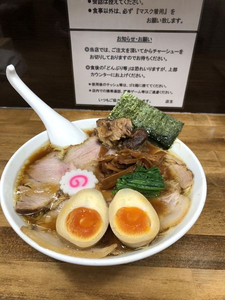 「醤油チャーシュー麺＋味玉」@オランダ軒の写真