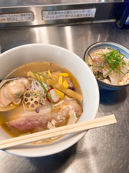 「【限定】金目鯛と蛤の潮そば」@Bonito Soup Noodle RAIKの写真