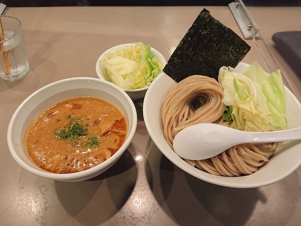 「えびみそつけ麺 大盛り キャベツ盛り」@つけ麺 五ノ神製作所の写真