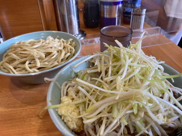「つけ麺　麺少なめ　ネギ」@ラーメン二郎 八王子野猿街道店2の写真