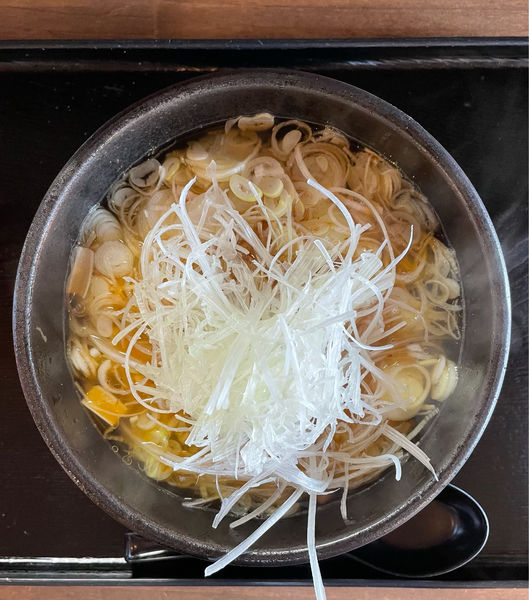 「炎麺 １炎 白ネギ」@和風らーめん 夢館の写真