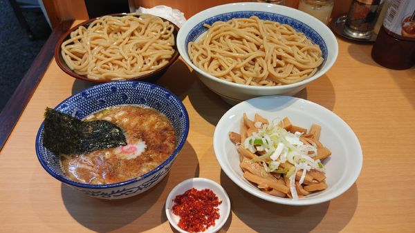 「辛つけ・特盛・大盛・メンマ　￥１４００」@くり山の写真