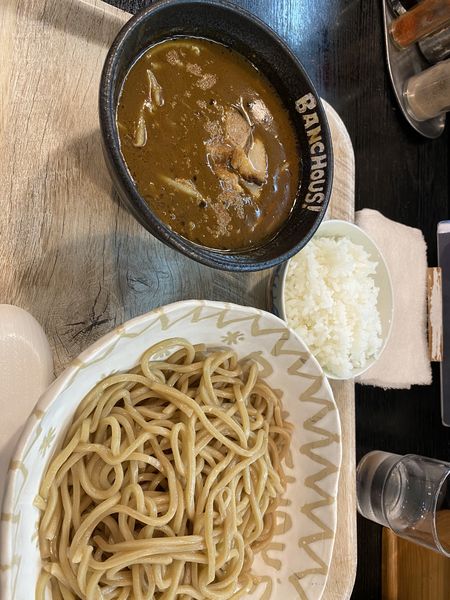 「つけ麺(カリー)、半ライス  760円＋130円？」@つけめん番長 銀の写真
