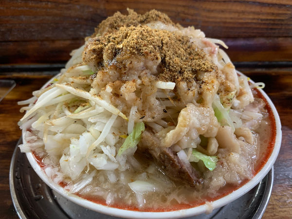 「小ラーメン　ヤサイマシ他マシマシ」@麺でる 多摩センター店の写真