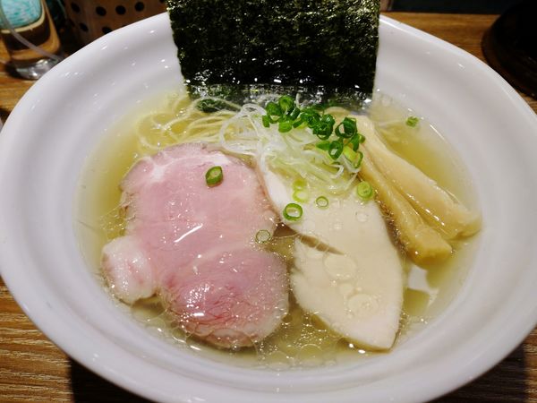 「中華そば 塩（750円）＋和え玉（250円）」@中華そば やま福の写真