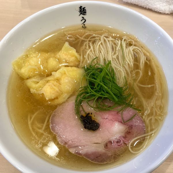 「塩SOBA＋海老わんたん」@麺うらたの写真