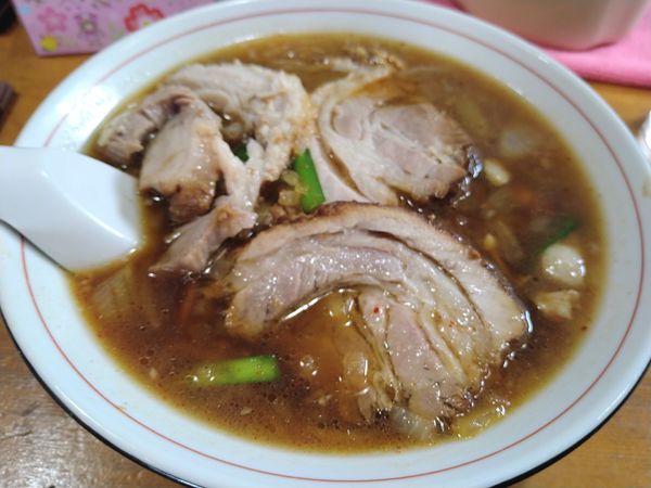 「しょうゆらんしゅうめん［チャーシュー入り］(¥990)」@御食事処 やちよの写真