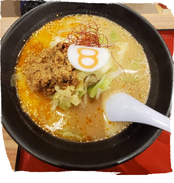 「バターらーめん」@8番らーめん 滑川店の写真