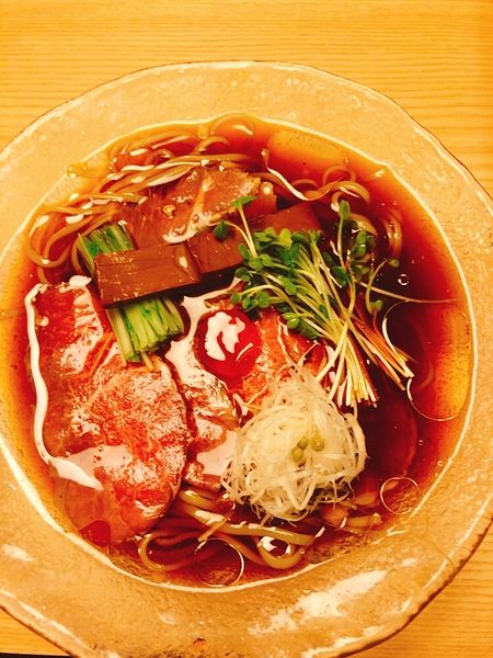 「【限定】和牛と仔羊の冷たいらぁめん」@自家製麺 MENSHO TOKYOの写真