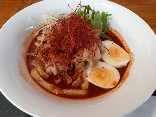 「冷し、麻辣うどん」@讃岐うどん かいとの写真