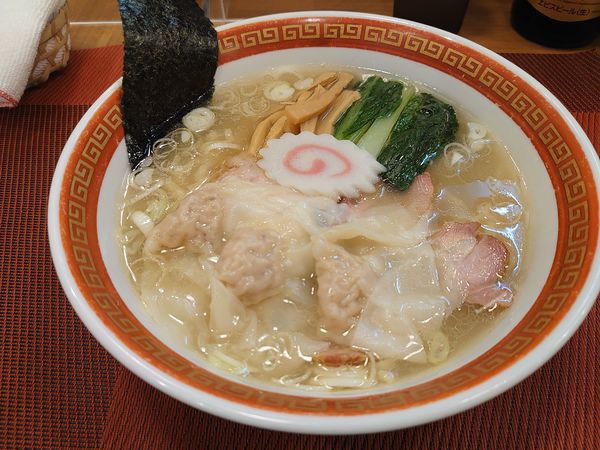 「塩中華そば ワンタン」@麺創庵 砂田の写真