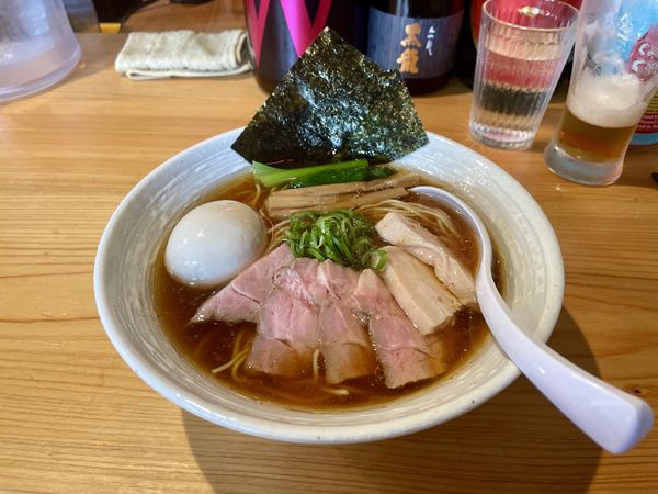 「クラフトビール → 特製らぁ麺 醤油」@麺屋 さくら井の写真