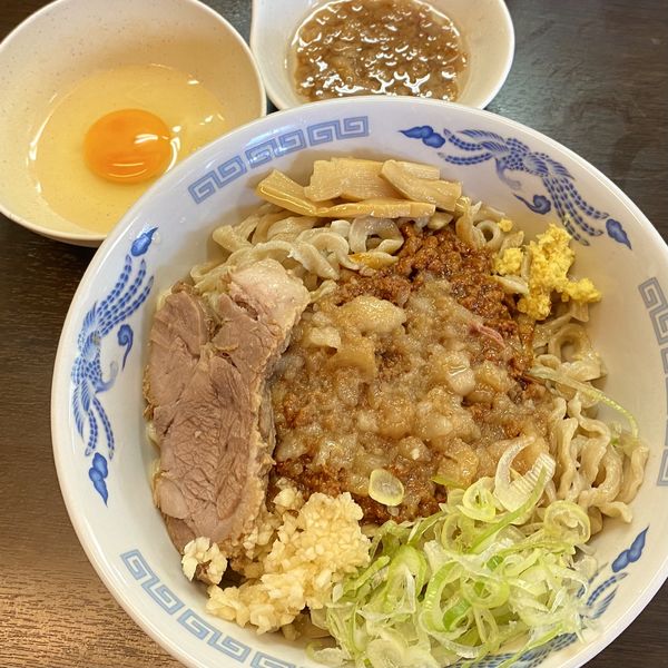 「【限定】ジャージャー麺（冷やし）にんにく・しょうが・あぶら」@ラーメンどでん 大宮店の写真
