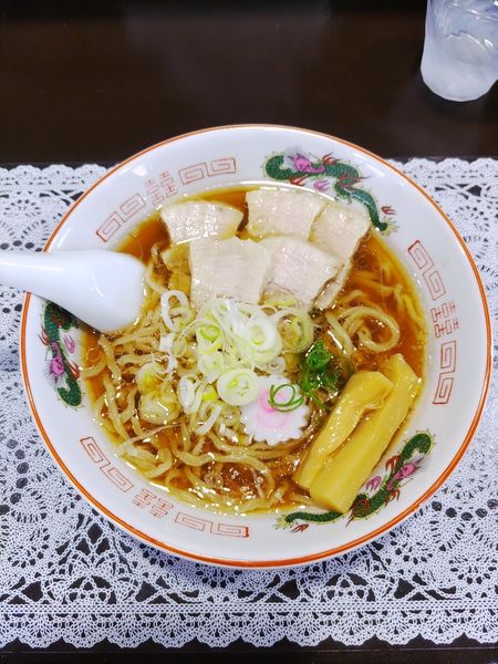 「生姜中華そば 味玉付き　メンマ抜き」@中華そば ふじ野の写真