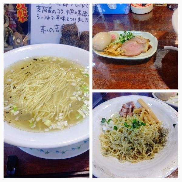 「はまぐり中華そば+味玉+にぼしのあえ玉」@麺酒処 ふくろうの写真