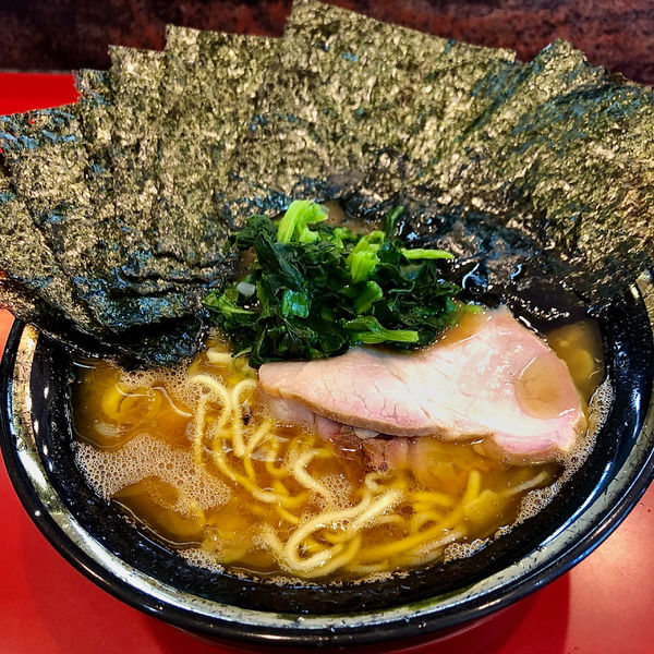 「ラーメン (750円)＋海苔(100円)＋ライス(120円)」@環2家の写真