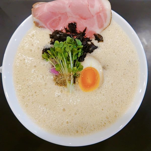 「鶏白湯泡ramen～煮干し～1100円」@鶏白湯泡ramenたまきの写真