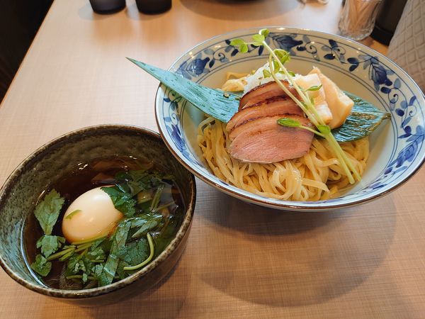 「鴨つけ麺 味玉」@㐂りん食堂の写真