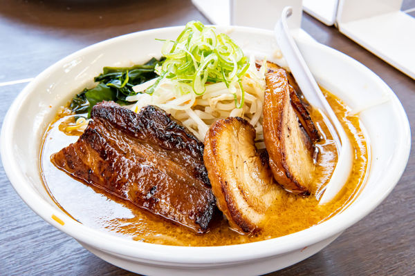 「味噌角煮チャーシュー」@ラーメンとん太 大原店の写真