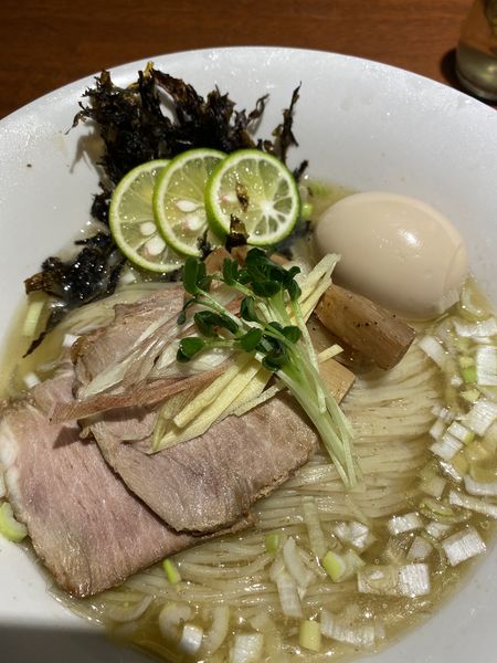 「冷製煮干しそば」@中華そば 蓮の華の写真