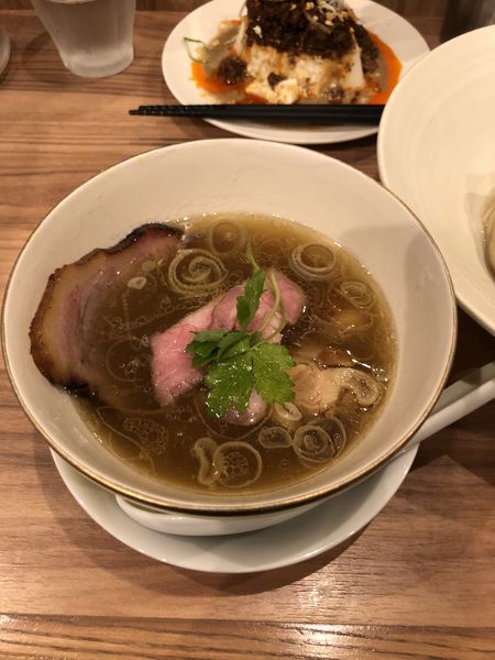 「つけ麺塩　チャーシュー　味玉　担々豆腐」@麺処 ほん田 秋葉原本店の写真