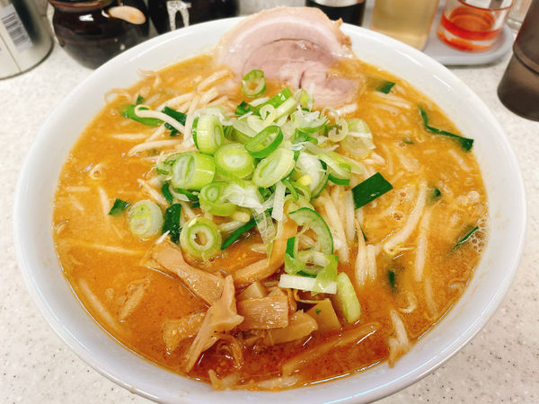 「味噌ラーメン」@こってりらーめん なりたけ 津田沼店の写真