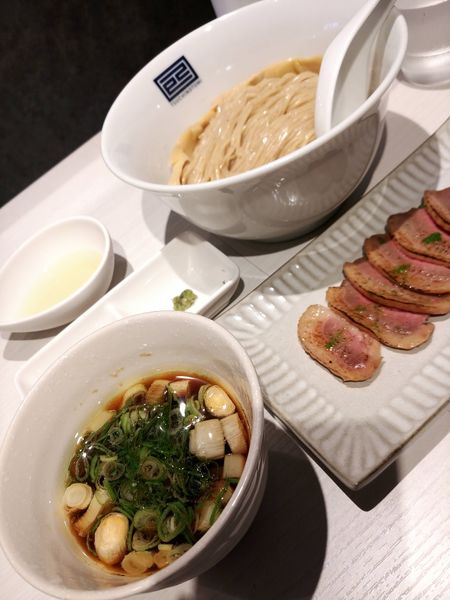 「鴨×鶏出汁柚香る 炙り鴨つけ麺」@淡麗拉麺 己巳の写真