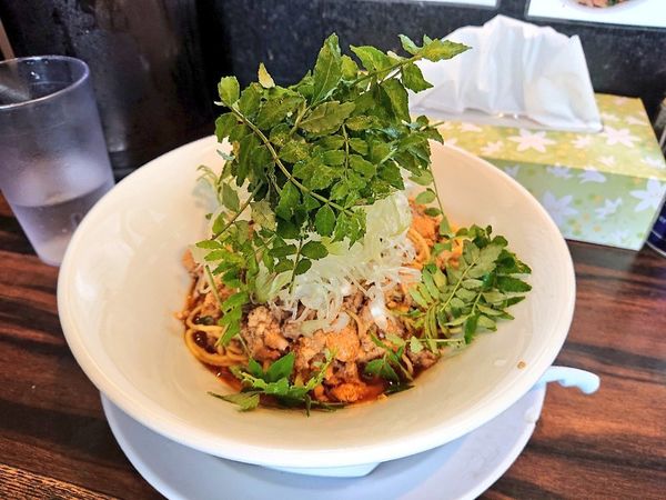 「白子と真子の和えそば」@稲荷屋の写真