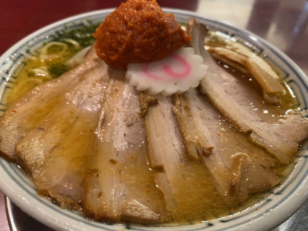 「からし味噌チャーシュー麺」@ちゃーしゅうや武蔵 長岡駅店の写真