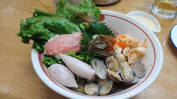 「【7月限定】海鮮冷やし中華 タルタル掛けてS」@MENYA 食い味の道有楽の写真
