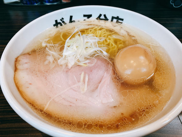 「ストック天城黒豚の白濁しない豚骨スープ 塩 がんこ味」@元祖一条流がんこ 総本家(二代目)の写真