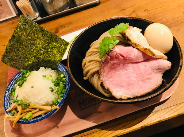 「【限定】濃厚豚骨魚介冷やしつけ麺 300g＋サービスライス」@麺屋58の写真