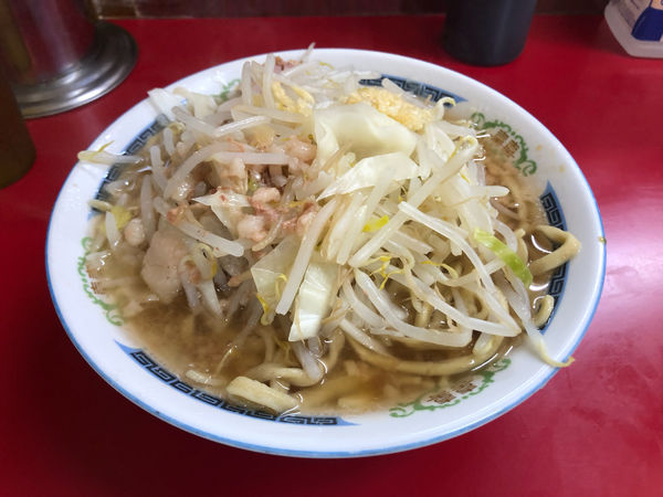 「小ラーメン豚入り」@ラーメン二郎 目黒店の写真