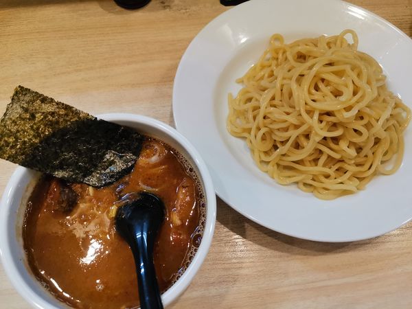 「つけめん（ちょい辛）」@つけ麺 坊主 間宮の写真