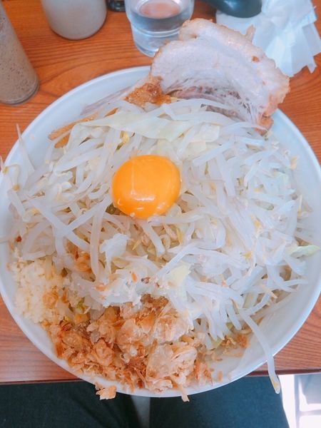 「ラーメン大+汁無し」@ラーメン二郎 亀戸店の写真