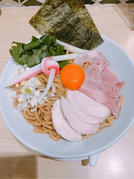 「濃厚卵のまぜSOBA」@むぎとオリーブ 日本橋店の写真