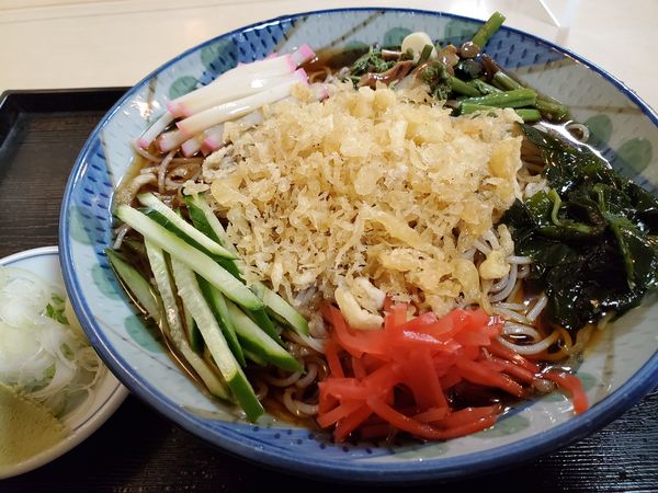 「冷やしたぬきそば」@東京庵 睦町店の写真