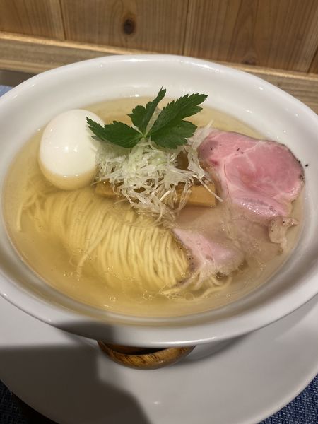 「塩そば肉丼セット＋味玉　1000+100」@成城青果の写真