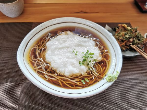 「山かけそば（冷）」@十割月山そば さらいの写真