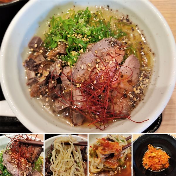 「冷やし牛めん(ハーフサイズ)　500円」@北海道マルハ酒場 御徒町二号店の写真