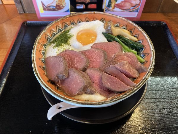 「香露マタギそば・鹿(ひや)ふわんとろろタイプ」@麺創 なな家の写真
