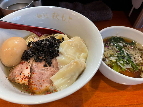 「特製煮干し昆布水の醤油つけめん」@麺処 秋もとの写真