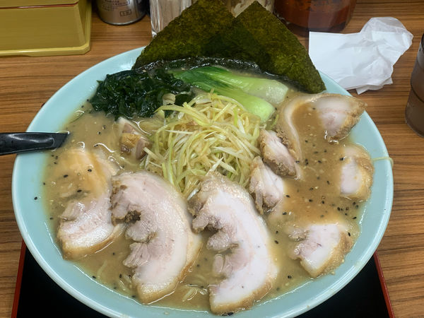 「大トロネギ味噌チャーシュー麺大盛＋チャーシュー追加」@ラーメンショップ 城東店の写真