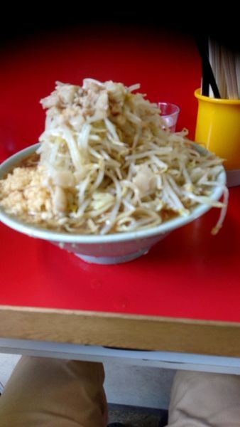「大豚750円全マシ」@ラーメン二郎 三田本店の写真