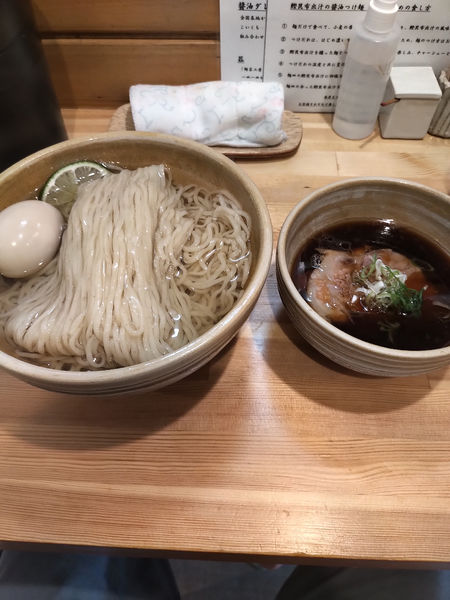 「つけ麺+味玉」@迂直の写真