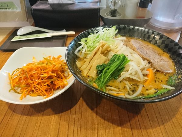 「みそそば 辛ねぎトッピング」@中華そば GO.TO.KU ～義～の写真