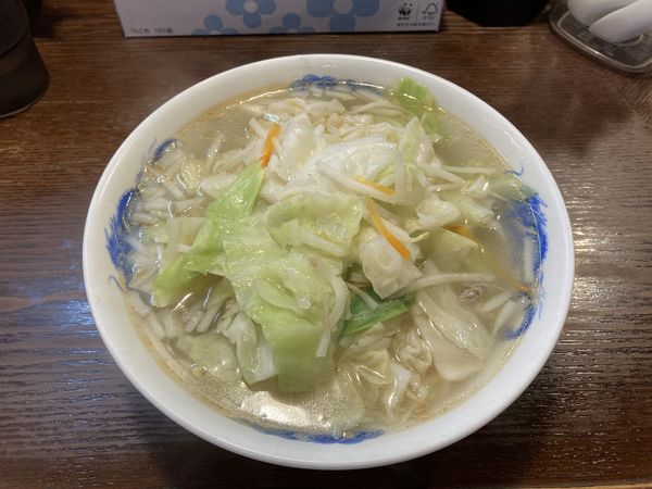 「タンメン餃子」@來々軒の写真
