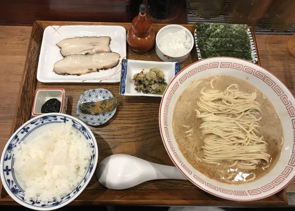 「栗 定食 オープン記念で無料」@炭火焼濃厚中華そば 奥倫道の写真