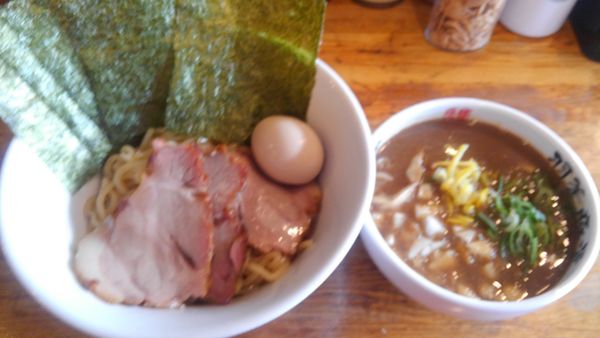「つけ麺中、マル得トッピング」@麺屋 庄太 六浦本店の写真